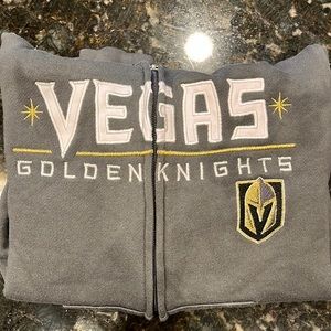 NHL Las Vegas Golden Knights Zip Up Hoodie Sweater Size L (7) Kids